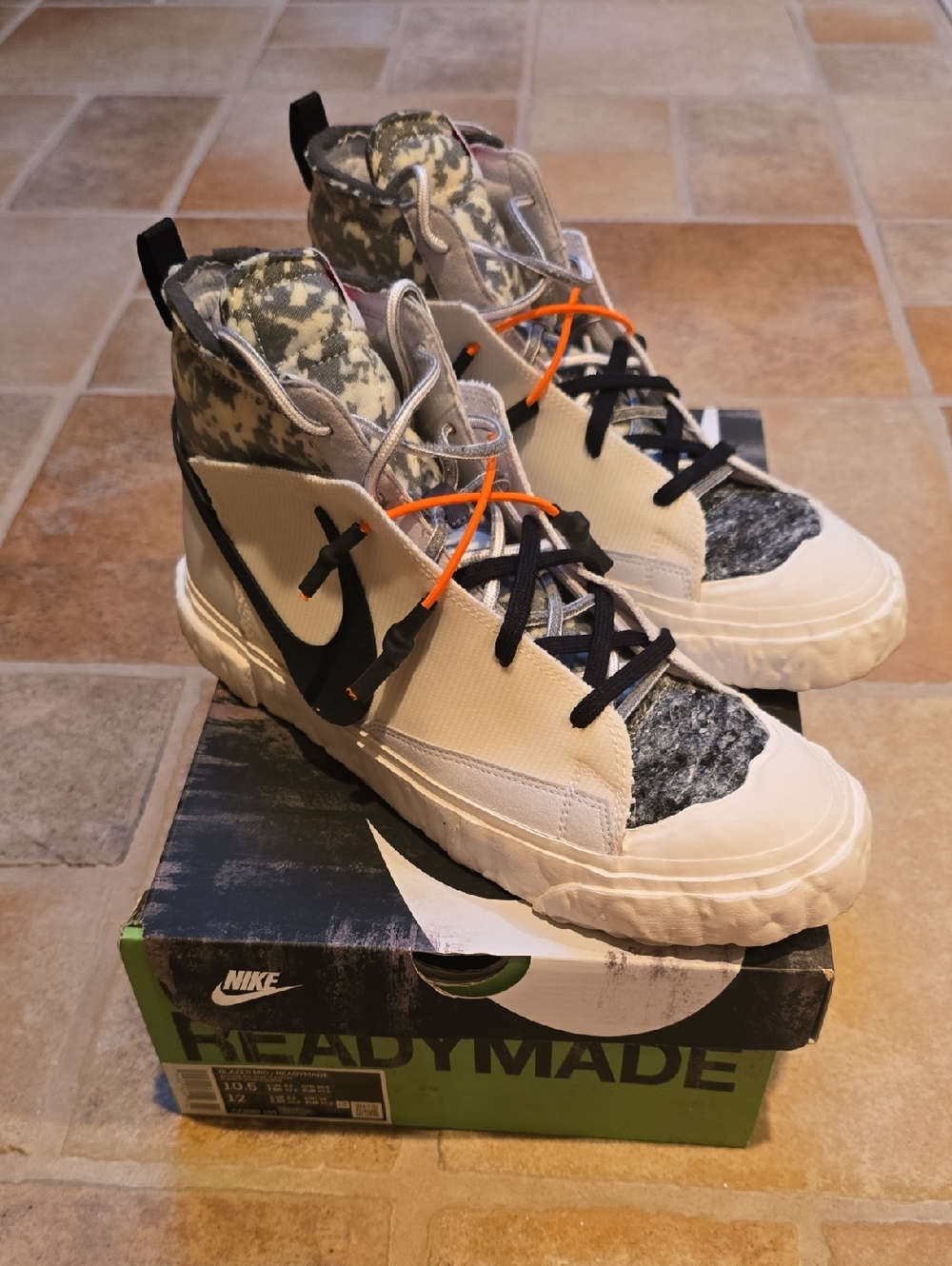 Nike Blazer Mid Readymade White CZ3589 100 Size 10.5 (Used, Great Condition)!